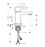 MONOMANDO LAVABO 100 METRIS S HANSGROHE